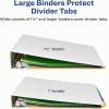 imageAvery Insertable Plastic Dividers for 3 Ring Binders 8 Tabs per Set Big Tabs Two Pockets Multicolor Binder Dividers Works with Sheet Protectors 11903Dividers