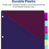 imageAvery Insertable Plastic Dividers for 3 Ring Binders 8 Tabs per Set Big Tabs Two Pockets TwoTone Multicolor Binder Dividers Works with Sheet Protectors 11989Plastic Dividers Pack of 24