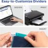 imageAvery Insertable Plastic Dividers for 3 Ring Binders 8 Tabs per Set Big Tabs Two Pockets TwoTone Multicolor Binder Dividers Works with Sheet Protectors 11989Plastic Dividers