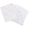 imageAvery Insertable Style Edge Plastic Dividers for 3 Ring Binders 8Tab Set Assorted White Frosted Designs 1 Set 112911 pack