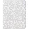 imageAvery Insertable Style Edge Plastic Dividers for 3 Ring Binders 8Tab Set Assorted White Frosted Designs 1 Set 1129124 pack
