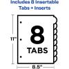 imageAvery Insertable Style Edge Plastic Dividers for 3 Ring Binders 8Tab Set Multicolor 1 Set 112018 Tabs