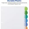 imageAvery Insertable Style Edge Plastic Dividers for 3 Ring Binders 8Tab Set Multicolor 1 Set 112018 Tabs