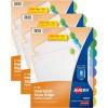 imageAvery Insertable Style Edge Plastic Dividers for 3 Ring Binders 8Tab Set Multicolor 1 Set 112018 Tabs
