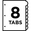 imageAvery Insertable Style Edge Plastic Dividers for 3 Ring Binders 8Tab Set Multicolor 1 Set 112018 Tabs