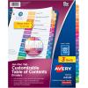 imageAvery JanDec Dividers for 3 Ring Binders 12 Tabs per Set Customizable Table of Contents Multicolor Tabs Great for Organizing Reports Projects and More 3 Sets of 44128Dividers
