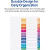 imageAvery JanDec Dividers for 3 Ring Binders 12 Tabs per Set Customizable Table of Contents Multicolor Tabs Great for Organizing Reports Projects and More 3 Sets of 44128Dividers