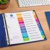 imageAvery JanDec Dividers for 3 Ring Binders 12 Tabs per Set Customizable Table of Contents Multicolor Tabs Great for Organizing Reports Projects and More 3 Sets of 44128Dividers