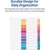 imageAvery JanDec Dividers for 3 Ring Binders 12 Tabs per Set Customizable Table of Contents Multicolor Tabs Great for Organizing Reports Projects and More 3 Sets of 44128Dividers