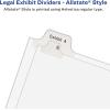 imageAvery Legal Dividers Allstate Collated Sets Letter Size Side Tab 126150 Tab Set 01706
