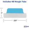 imageAvery Margin Ultra Tabs 25quot x 1quot Pastel Sparkle Shimmer Designs 16 Repositionable Page Tabs 74150Assorted Colors