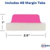imageAvery Margin Ultra Tabs 25quot x 1quot Pastel Sparkle Shimmer Designs 16 Repositionable Page Tabs 74150Assorted Neon