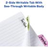 imageAvery Margin Ultra Tabs 25quot x 1quot Pastel Sparkle Shimmer Designs 16 Repositionable Page Tabs 74150Assorted Pastel