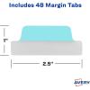 imageAvery Margin Ultra Tabs 25quot x 1quot Pastel Sparkle Shimmer Designs 16 Repositionable Page Tabs 74150Assorted Pastel