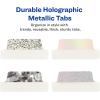 imageAvery Margin Ultra Tabs 25quot x 1quot Pastel Sparkle Shimmer Designs 16 Repositionable Page Tabs 74150Holographic Iridescent
