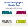 imageAvery Margin Ultra Tabs 25quot x 1quot Pastel Sparkle Shimmer Designs 16 Repositionable Page Tabs 74150Holographic Jewel Tones