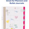imageAvery Margin Ultra Tabs 25quot x 1quot Pastel Sparkle Shimmer Designs 16 Repositionable Page Tabs 74150JandecPlanner