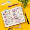 imageAvery Margin Ultra Tabs 25quot x 1quot Pastel Sparkle Shimmer Designs 16 Repositionable Page Tabs 74150JandecPlanner