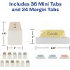 imageAvery Margin Ultra Tabs 25quot x 1quot Pastel Sparkle Shimmer Designs 16 Repositionable Page Tabs 74150NumbersPlanner
