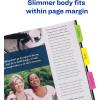 imageAvery Margin Ultra Tabs 25quot x 1quot Pastel Sparkle Shimmer Designs 16 Repositionable Page Tabs 74150Primary