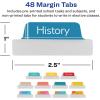 imageAvery Margin Ultra Tabs 25quot x 1quot Pastel Sparkle Shimmer Designs 16 Repositionable Page Tabs 74150StudentSchool Subjects