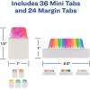 imageAvery Margin Ultra Tabs 25quot x 1quot Pastel Sparkle Shimmer Designs 16 Repositionable Page Tabs 74150WatercolorWatercolor Sketch