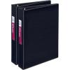 imageAvery Mini Binders 55quot x 85quot 1 Inch Round Rings Watercolor Rainbow Durable Ring Binder Label Holder 18713Black