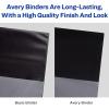 imageAvery Mini Binders 55quot x 85quot 1 Inch Round Rings Watercolor Rainbow Durable Ring Binder Label Holder 18713Black