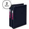 imageAvery Mini Binders 55quot x 85quot 1 Inch Round Rings Watercolor Rainbow Durable Ring Binder Label Holder 18713Black