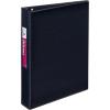 imageAvery Mini Binders 55quot x 85quot 1 Inch Round Rings Watercolor Rainbow Durable Ring Binder Label Holder 18713Black