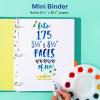 imageAvery Mini Binders 55quot x 85quot 1 Inch Round Rings Watercolor Rainbow Durable Ring Binder Label Holder 18713Inkblot Watercolor