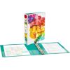 imageAvery Mini Binders 55quot x 85quot 1 Inch Round Rings Watercolor Rainbow Durable Ring Binder Label Holder 18713Inkblot Watercolor