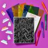 imageAvery Mini Binders 55quot x 85quot 1 Inch Round Rings Watercolor Rainbow Durable Ring Binder Label Holder 18713Marble Waves
