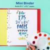imageAvery Mini Binders 55quot x 85quot 1 Inch Round Rings Watercolor Rainbow Durable Ring Binder Label Holder 18713Rainbow