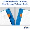 imageAvery Mini Ultra Tabs 1quot x 15quot 2Side Writable Assorted Primary Colors 80 Repositionable Tabs 74763Assorted Colors