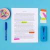 imageAvery MultiUse Ultra Tabs 2quot x 15quot Holographic Iridescent Designs 18 Repositionable Page Tabs 74145Assorted Neon