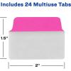 imageAvery MultiUse Ultra Tabs 2quot x 15quot Holographic Iridescent Designs 18 Repositionable Page Tabs 74145Assorted Neon