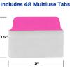 imageAvery MultiUse Ultra Tabs 2quot x 15quot Holographic Iridescent Designs 18 Repositionable Page Tabs 74145Assorted Neon