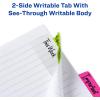 imageAvery MultiUse Ultra Tabs 2quot x 15quot Holographic Iridescent Designs 18 Repositionable Page Tabs 74145Assorted Neon