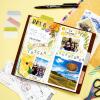 imageAvery MultiUse Ultra Tabs 2quot x 15quot Holographic Iridescent Designs 18 Repositionable Page Tabs 74145Holographic Sunset Ombr