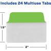 imageAvery MultiUse Ultra Tabs 2quot x 15quot Holographic Iridescent Designs 18 Repositionable Page Tabs 74145RedBlueGreen