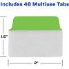 imageAvery MultiUse Ultra Tabs 2quot x 15quot Holographic Iridescent Designs 18 Repositionable Page Tabs 74145RedBlueGreen
