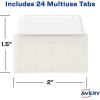 imageAvery MultiUse Ultra Tabs 2quot x 15quot Holographic Iridescent Designs 18 Repositionable Page Tabs 74145White
