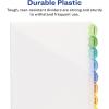 imageAvery Plastic 8Tab Binder Dividers with Pockets Style Edge Insertable Multicolor Tabs 1 Set 11293