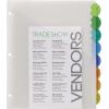 imageAvery Plastic 8Tab Binder Dividers with Pockets Style Edge Insertable Multicolor Tabs 1 Set 11293