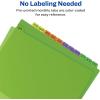 imageAvery PrePrinted JanDec Plastic Dividers for 3 Ring Binders 12Tab Set Multicolor 1 Set 11331Binder Divider