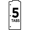 imageAvery Snapin Bookmark Plastic Dividers for 3 Ring Binders 5Tab Set Multicolor with White Labels 1 Set 249081 Pack