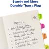 imageAvery Ultra Tabs Mini Tabs 1quot x 15quot 2Side Writable Assorted Pastel Colors Self Adhesive Repositionable 40 Per Pack 120 Total 3Pack of 74761Neon Solid