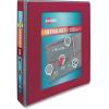 imageAvery Ultralast 3 Ring Binders 1 Inch Slant Rings Assorted 2 Black 2 Blue 1 Red 1 White 6 Binders 79728Red