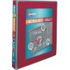 imageAvery Ultralast 3 Ring Binders 1 Inch Slant Rings Assorted 2 Black 2 Blue 1 Red 1 White 6 Binders 79728Red